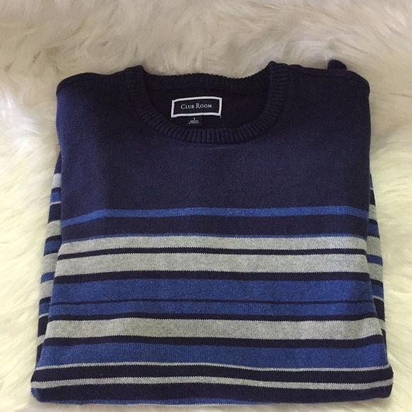 Club Room Men’s Stripe Cotton Sweater - Picture 2 of 6